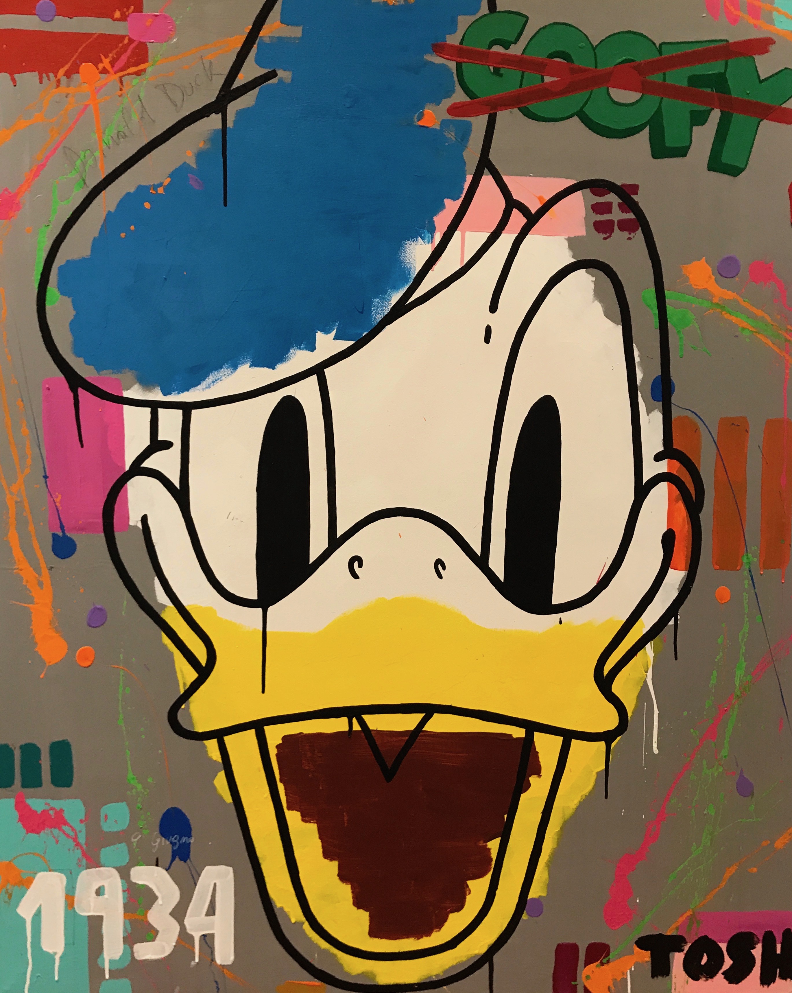 "Donald Duck" - inches 43x35 - Tosh Andrew