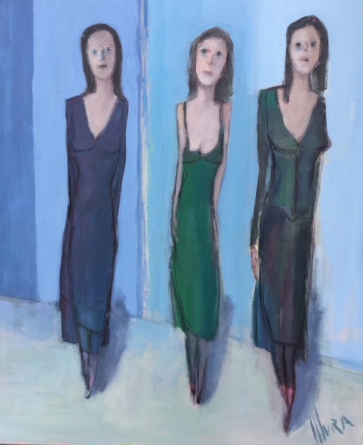 "Tre donne" - inches 39x31 - Mura Emanuele