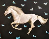 Schofield Anke - Horse with butterflies