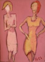 Mura Emanuele - Due figure femminili (rosa)